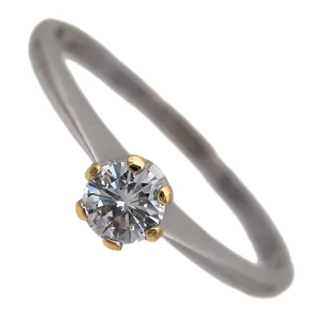 Timanttisormus 1xn0.28ct, koko 17, 750,  Paino: 2,3 g