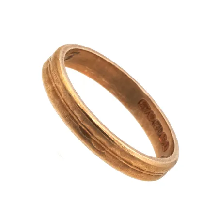 Kuvioitu sormus, kaiverrettu, koko 16, 750,  Paino: 2,5 g