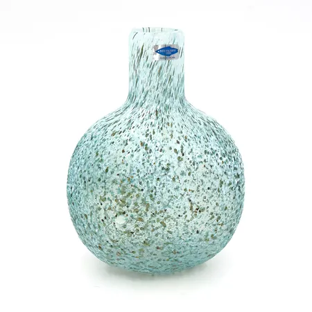 Lasipullo, Rospuutto, signeeraus O. Toikka Nuutajärvi, korkeus 180mm,