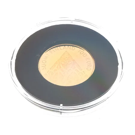 Kultaraha, Porvoon valtiopäivät 200 vuotta, 100 euro, Suomi Finland, 917,  Paino: 6,7 g