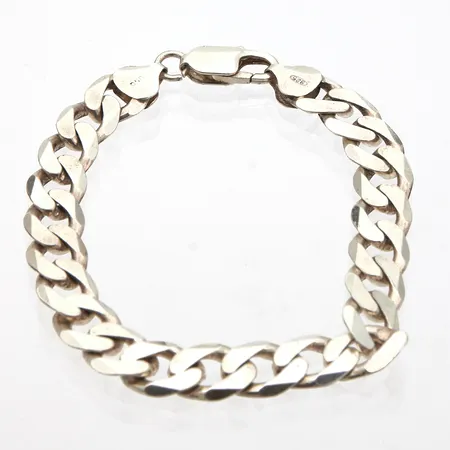 Panssariranneketju, pituus 190mm, leveys 8.7mm, 925,  Paino: 20,2 g