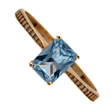 Kivisormus, koko 18, 585br,  Paino: 1,5 g