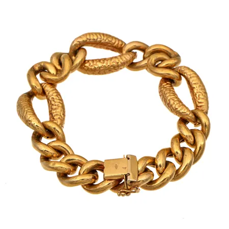 Rannekoru, pituus 195mm, leveys 12-18mm, pieniä painaumia, 750, Paino: 25,3 g