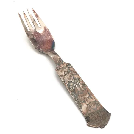 Kummihaarukka, kaiverrettu, pituus 140mm, 813h, Paino: 23,1 g