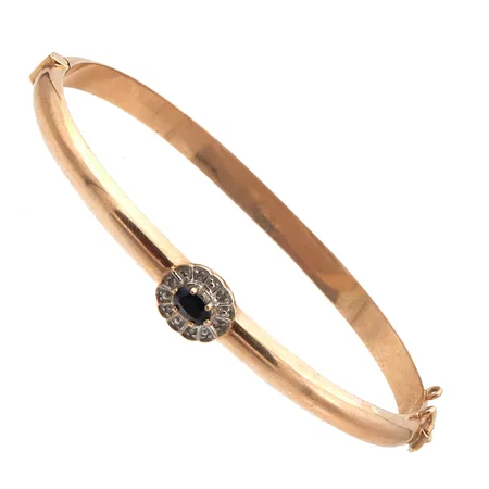 Diana-rannerengas kivellä ja timanteilla 6xn.0.005ct, Ø58mm, 585br,  Paino: 7,7 g