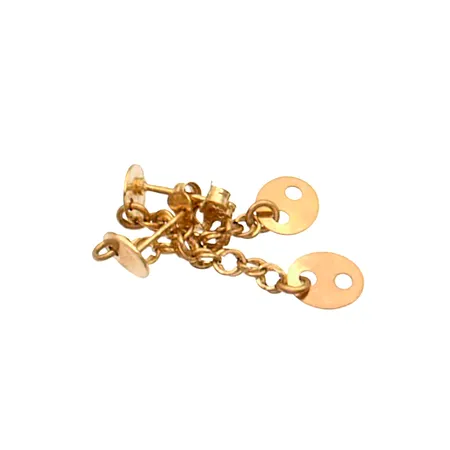 Vialliset korvakorut, 585,  Paino: 1,6 g