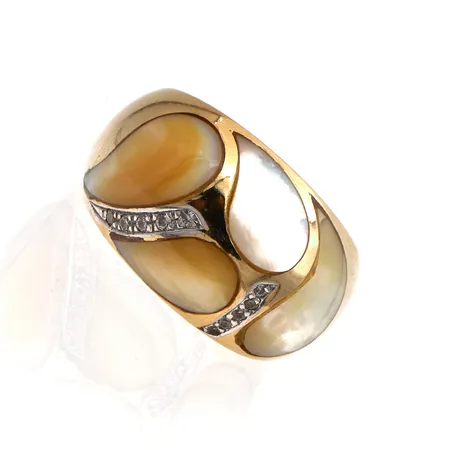 Kivisormus, koko 17, 585br, 585br,  Paino: 7,2 g