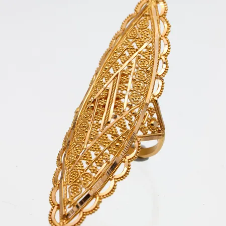 Sormus, mitat 63x22mm, koko 17½, 875,  Paino: 10,3 g