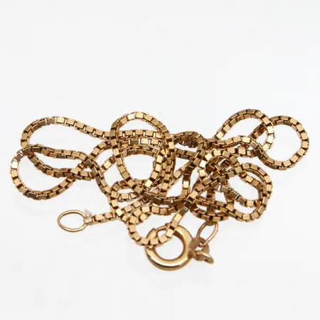 Viallinen venetsia-kaulaketju, pituus 44cm, 585,  Paino: 4,3 g