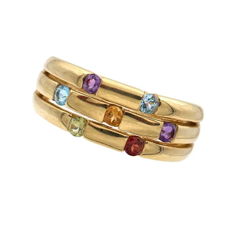 Kivisormus, koko 17¾, 585br,  Paino: 4,5 g