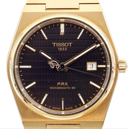 Teräsrannekello Tissot PRX Powermatic 80, Damian Lillard Special Edition, automaatti, rungon Ø40mm, teräsrannekkeen pituus 190mm, laatikko ja takuukortti.