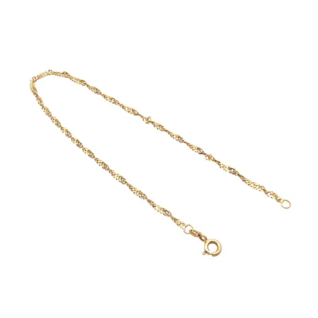 Singapore-ranneketju, pituus 190mm, 585,  Paino: 1,2 g