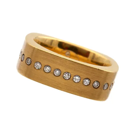 Timanttisormus 16xn.0.02-0.01ct, koko 17¼, 750br,  Paino: 19,2 g