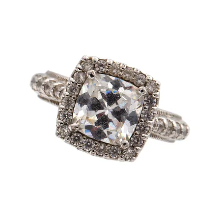 Kivisormus, koko 15¾, 925br,  Paino: 6,3 g