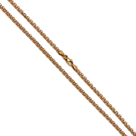 Xl-lenkkikaulaketju, pituus 52cm, leveys 4mm, 585,  Paino: 7,7 g