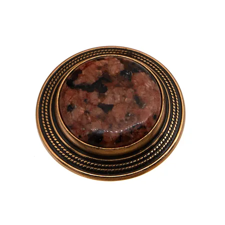 Rintaneula, Kalevala 1643-2, Ø 31mm, graniittia ja pronssia