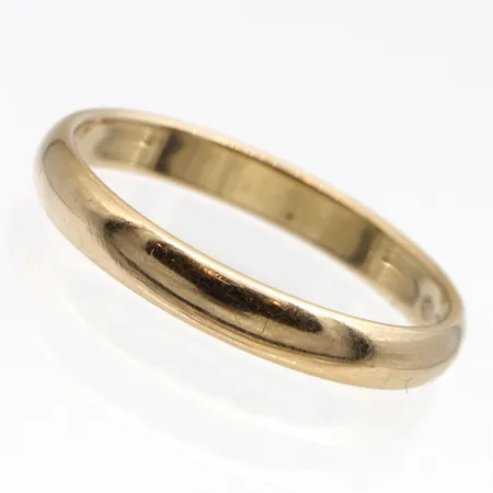 Sileä sormus, koko 17¼, kaiverrettu, 585, Paino: 2,2 g