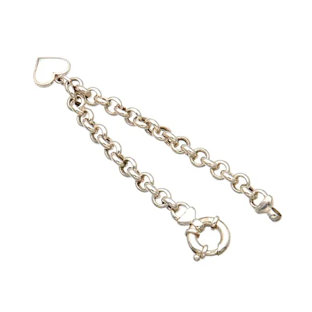 Papuranneketju riipuksella, pituus 200mm, leveys 8mm, 925br,  Paino: 20,3 g