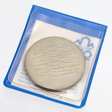 Juhlaraha, Turku 1229-1979, nimellisarvo 25mk, 500, Paino: 26,3 g
