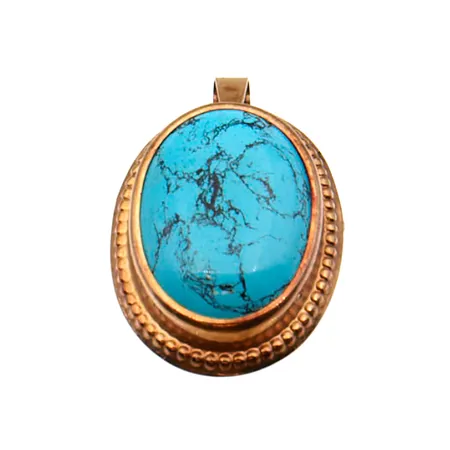 Kivirintakoru riipus-lenkillä, korkeus 25mm, leveys 17mm, 585br,  Paino: 1,9 g