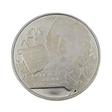 Juhlaraha, Sveriges Historia, Carl von Linné, 1707-2007, Ruotsi, 925, Paino: 20 g