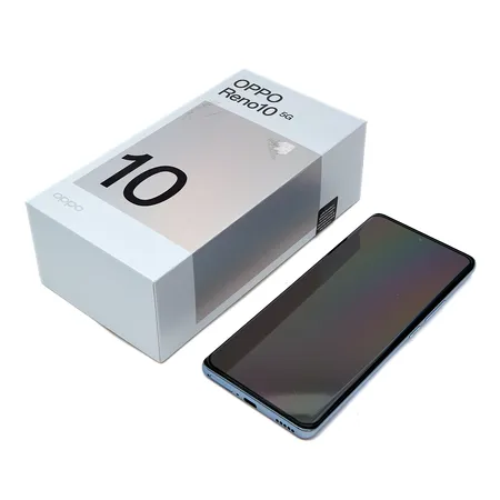 Älypuhelin, Oppo Reno 10 5G, 256Gt, laatikko ja laturi, panssarilasi asennettuna, DNA takuutodistus 7/2024
