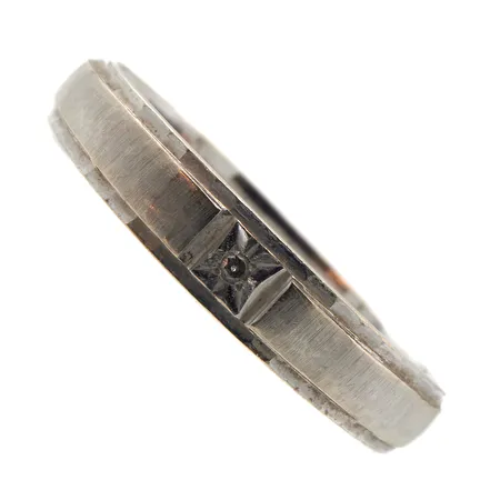 Timanttisormus 1xn.0.005ct, koko 17½, valkokulta, 417, Paino: 1,7 g