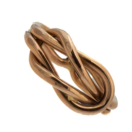 Kuvioitu sormus, koko 18, 750,  Paino: 1,2 g