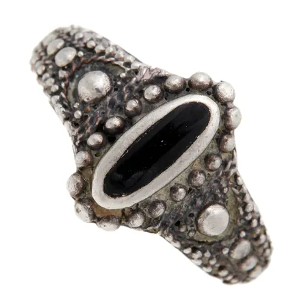 Kivisormus, koko 17¼, 925br, Paino: 3,3 g