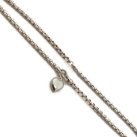 Kaulakoru, pituus 45cm, 925,  Paino: 15,5 g