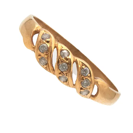 Viallinen sormus, 750br,  Paino: 1,6 g