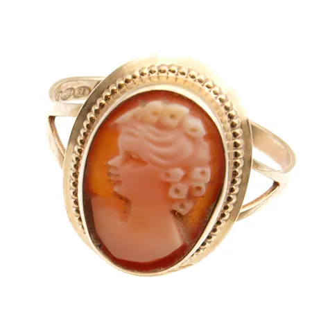 Came-sormus, koko 17¾, 585br,  Paino: 1,6 g