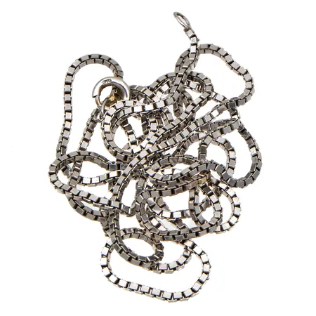 Viallinen venetsia-kaulaketju, 585 valkokulta, Paino: 10,6 g