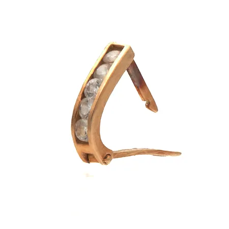 Viallinen korvakoru, 585br, Paino: 0,5 g