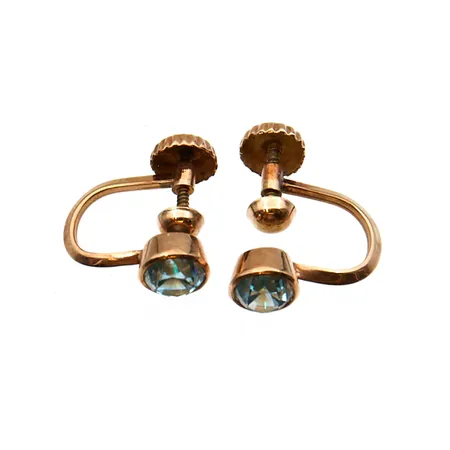 Vialliset korvakorut, 585br,  Paino: 1,7 g