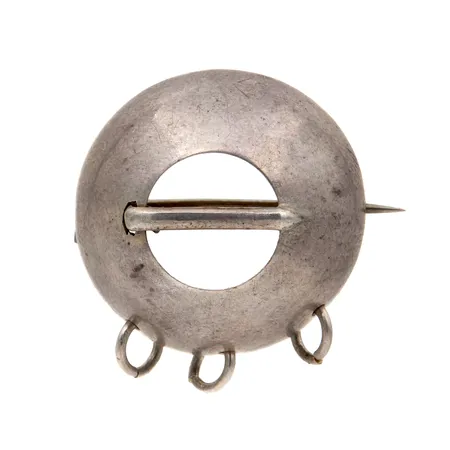 Risku rintaneula, Ø 26mm, ruotsin leimat, vuosileima 1905, 800, Paino: 5,2 g