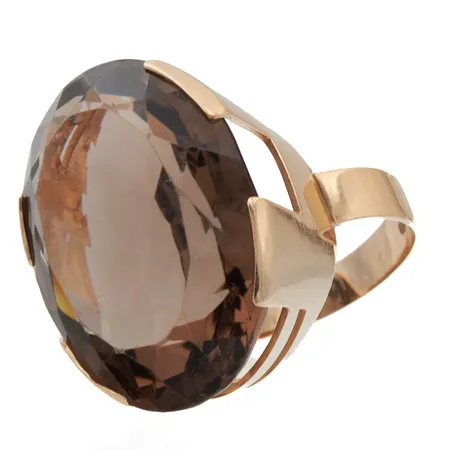 Kivisormus, kivessä kulumaa, koko 20, Hyvinkään kultaseppä, vuodelta 1964, 585br, Paino: 15,2 g