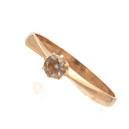 Kivisormus, kivi kulunut, koko 23, 585br Paino: 3,4 g