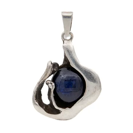 Spektroliitti-riipus, korkeus 28mm, Kultasepät Salovaara, 925br, Paino: 3,8 g