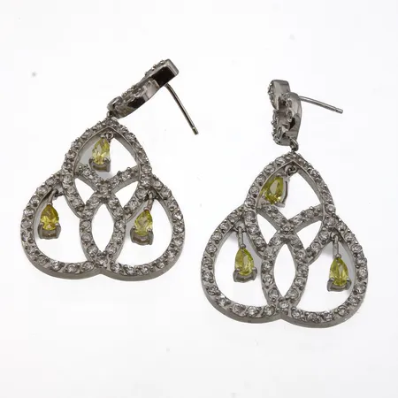 Kivikorvakorut, korkeus 48mm, taustat puuttuu, 925br,  Paino: 15,3 g