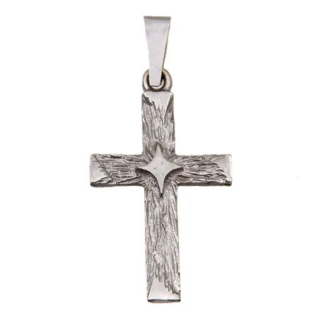 Ristiriipus, korkeus 25mm, 585 valkokulta, Paino: 0,8 g