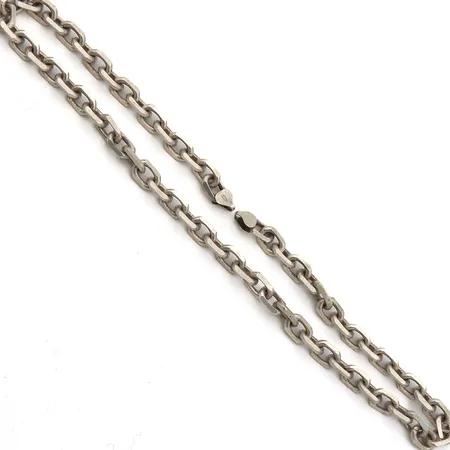 Ankkuri-kaulaketju, lukko puuttuu, pituus 49cm, 925,  Paino: 73,2 g