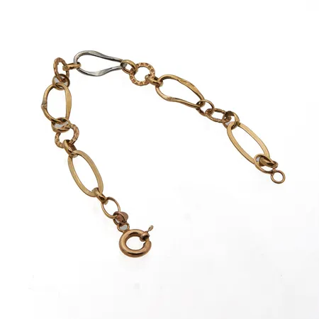 Ranneketju, pituus 190mm, 750 kelta- ja valkokultaa,  Paino: 3,4 g