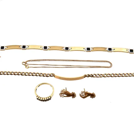 Viallisia kultakoruja, 585br,  Paino: 27,4 g