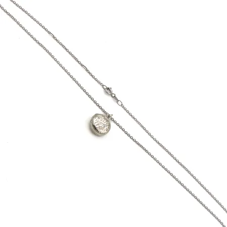 Ankkuri-kaulaketju, pituus 42-46,5cm, medaljonki, korkeus 20mm, 925,