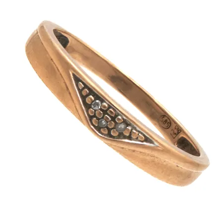 Timanttisormus 3xn.0.005ct, koko 17, 585,  Paino: 1,6 g