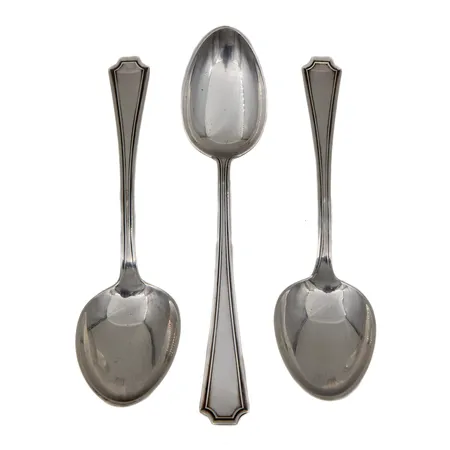 Kolme lusikkaa, pituudet 141-148mm, 925,  Paino: 64,5 g