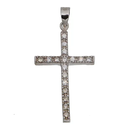 Ristiriipus kivillä, korkeus 40mm, 925br,  Paino: 2,7 g