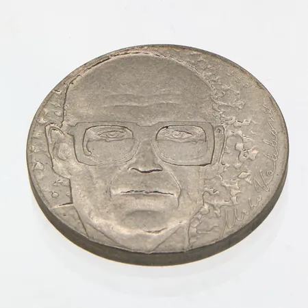Juhlaraha, Urho Kekkonen 1975, nimellisarvo 10 mk, 500 Paino: 23,5 g