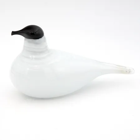 Lasilintu, Tiira, signeeraus Oiva Toikka Nuutajärvi, Yrityslintu Tampella, pituus 205mm, korkeus 110mm,